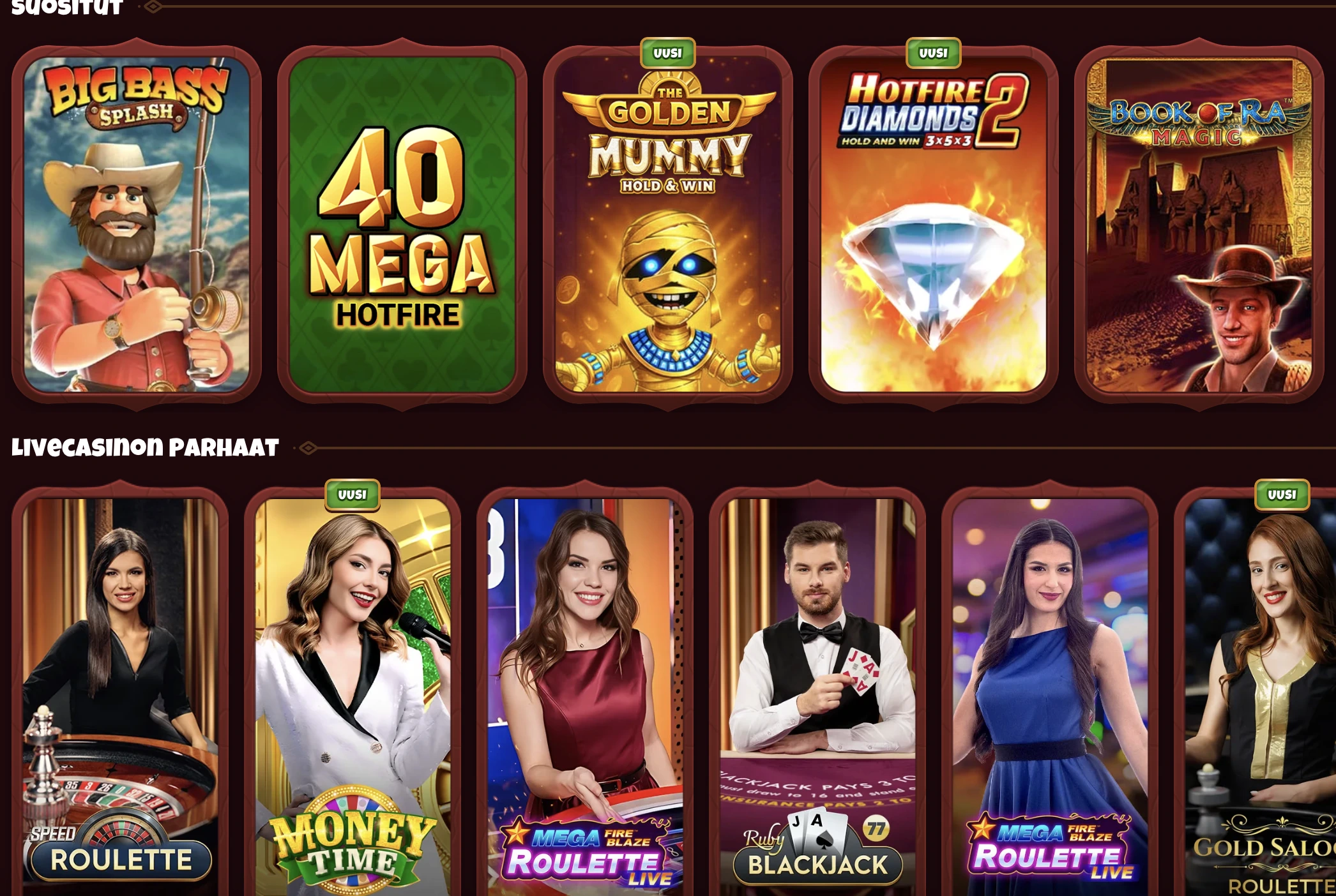 Pelivalikoimamme Magius Casino